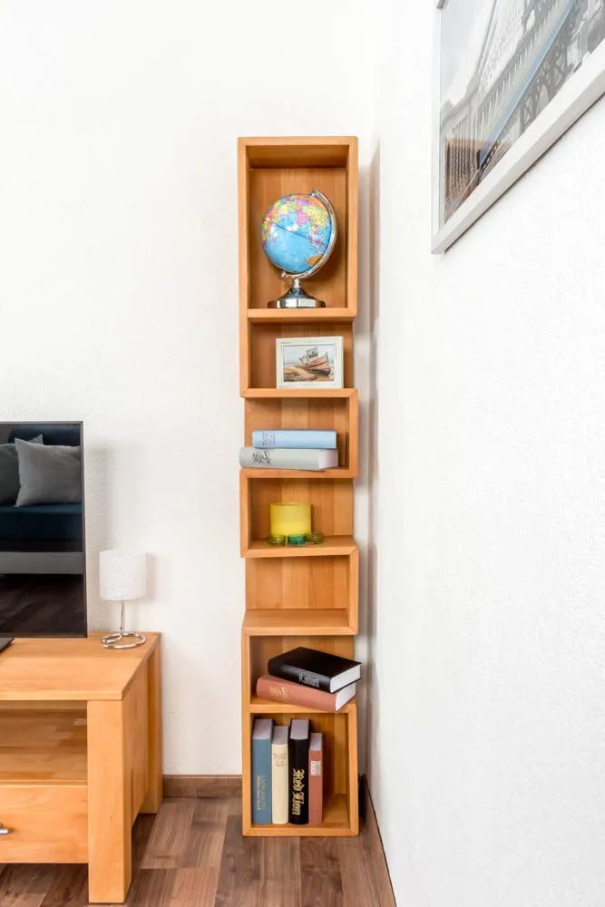 Regal Wooden Nature 130 Kernbuche massiv - 180 x 30 x 18 cm (H x B x T)