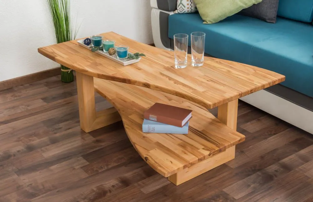 Couchtisch Wooden Nature 10 Kernbuche massiv geölt - Abmessung 47 x 110 x 70 cm (H x B x T)
