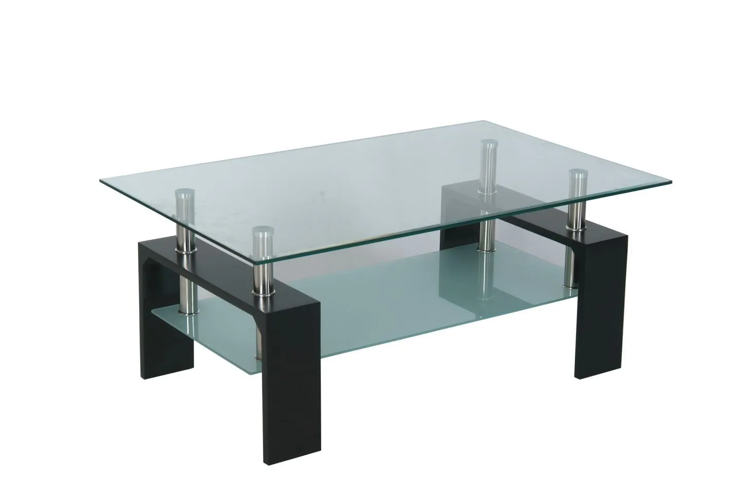 Couchtisch Dakoro 70, Farbe: Schwarz - Abmessungen: 45 x 100 x 63 cm (H x B x T)