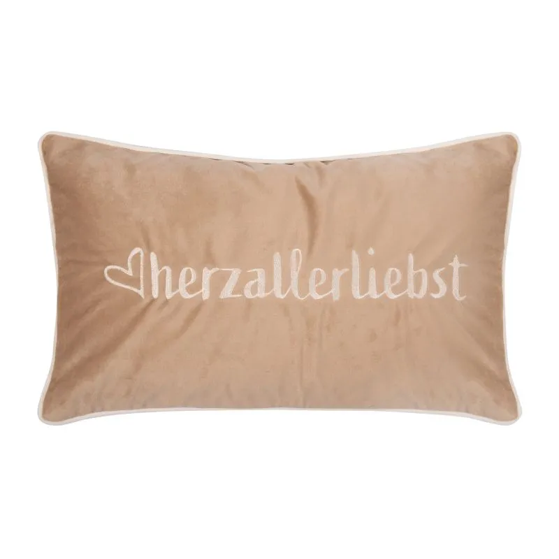 Kissenhülle Letters Herzallerliebst