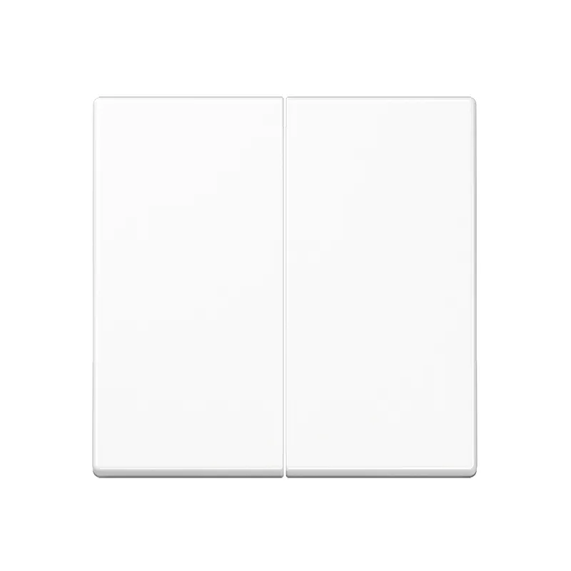 Jung 2-fach Wippe Blende Schalterabdeckung 55x55mm Alpinweiss