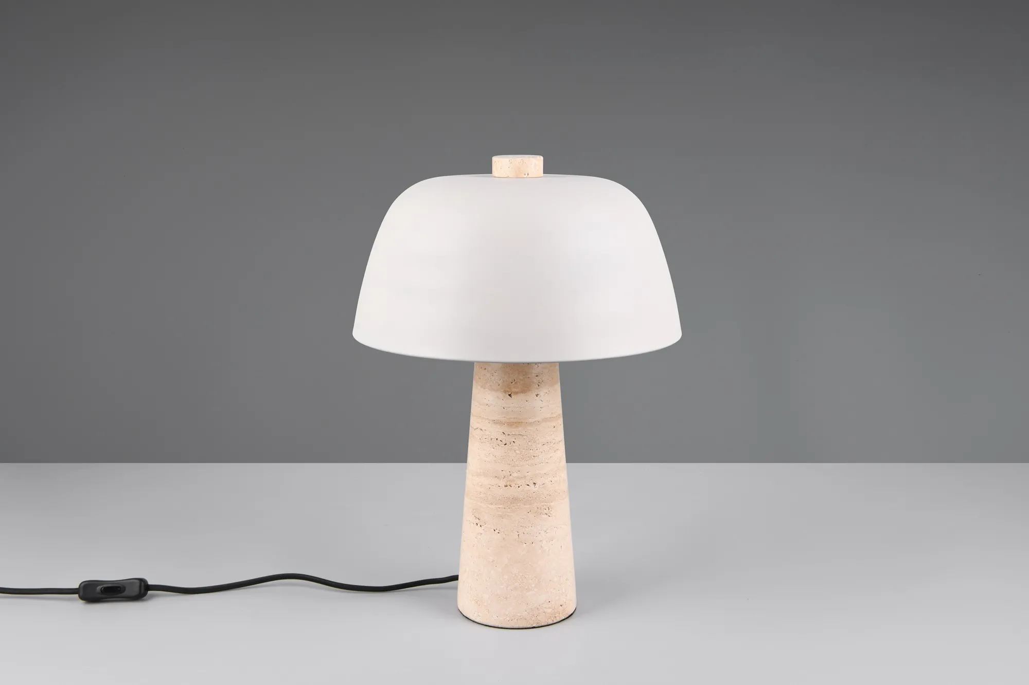 Tischleuchte Grau