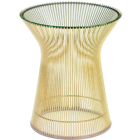 Platner Gold Beistelltisch von Knoll International