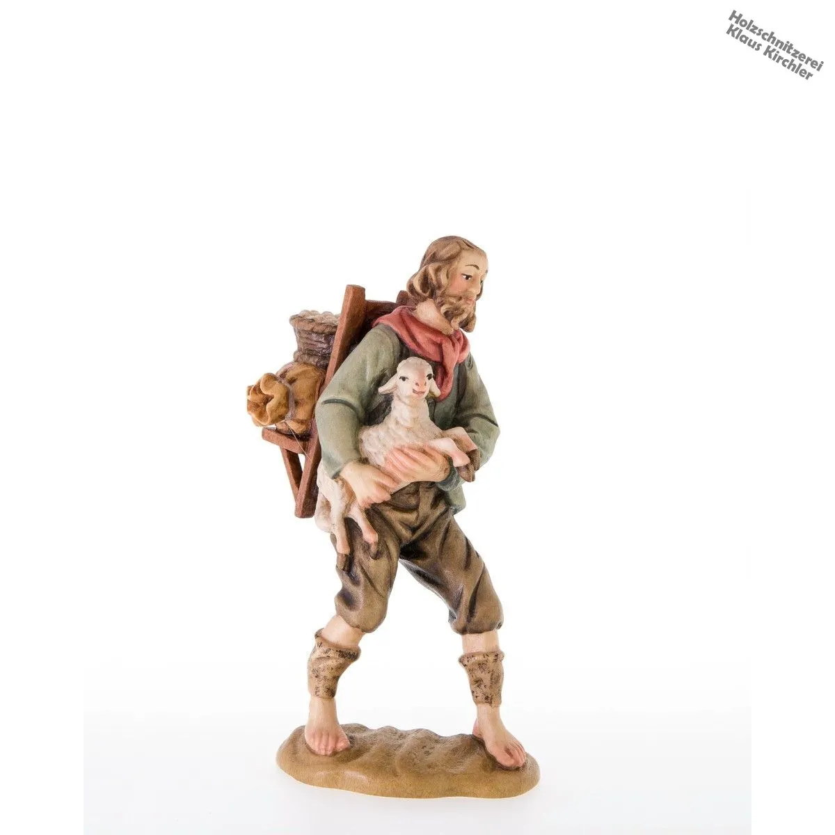 Kraxentraeger mit Lamm