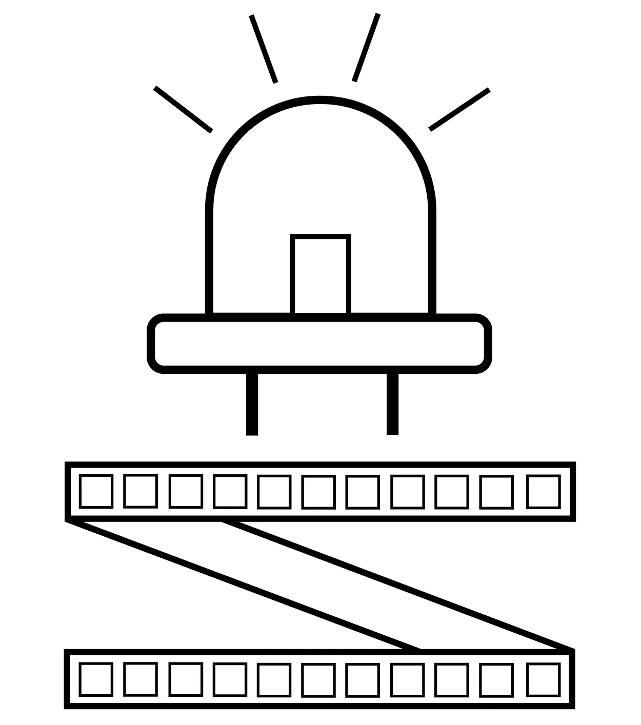 LED Beleuchtung für Kleiderschränke - 2 LED