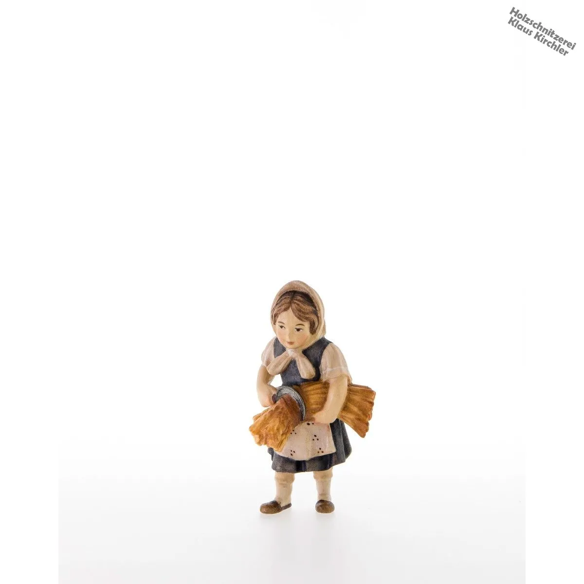 Bambina con fascetto di grano e falce