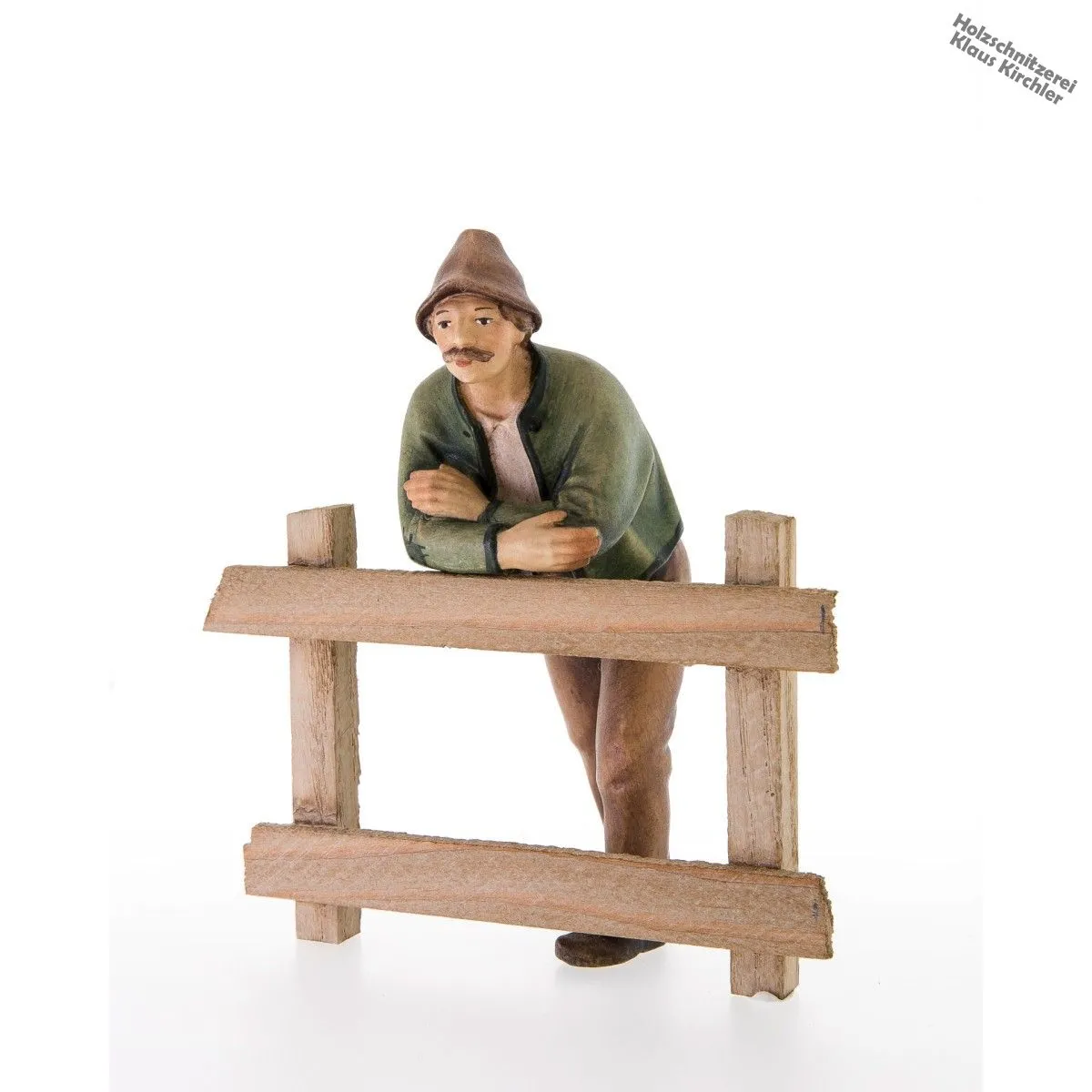 Mann am Fenster/Balkon oder Zaun