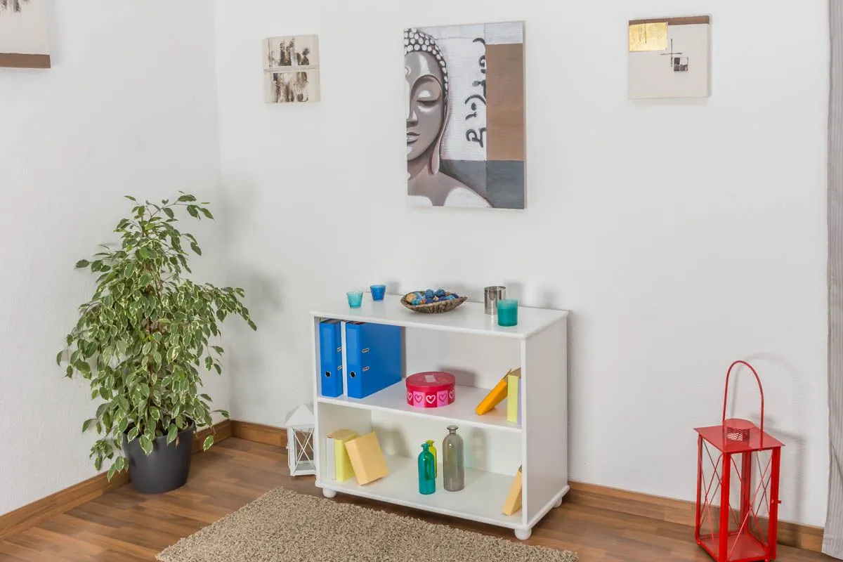 Beistellregal massiv weiß