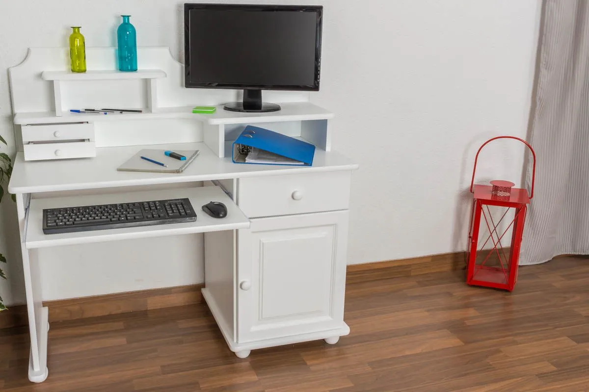 Schreibtisch weiß Holz