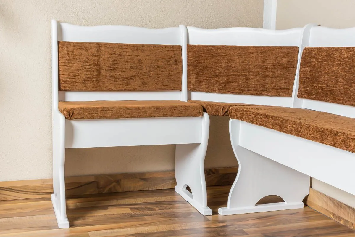 Kleine gepolsterte Eckbank