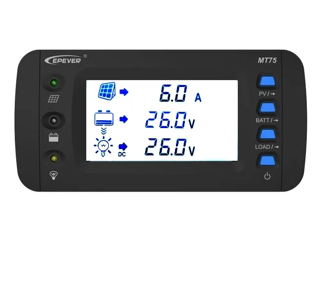 Zubehör LCD Display MT75 Fernbedienung für Laderegler Tracer AN BN XTRA-N  Triron Serie Unterbaufähig