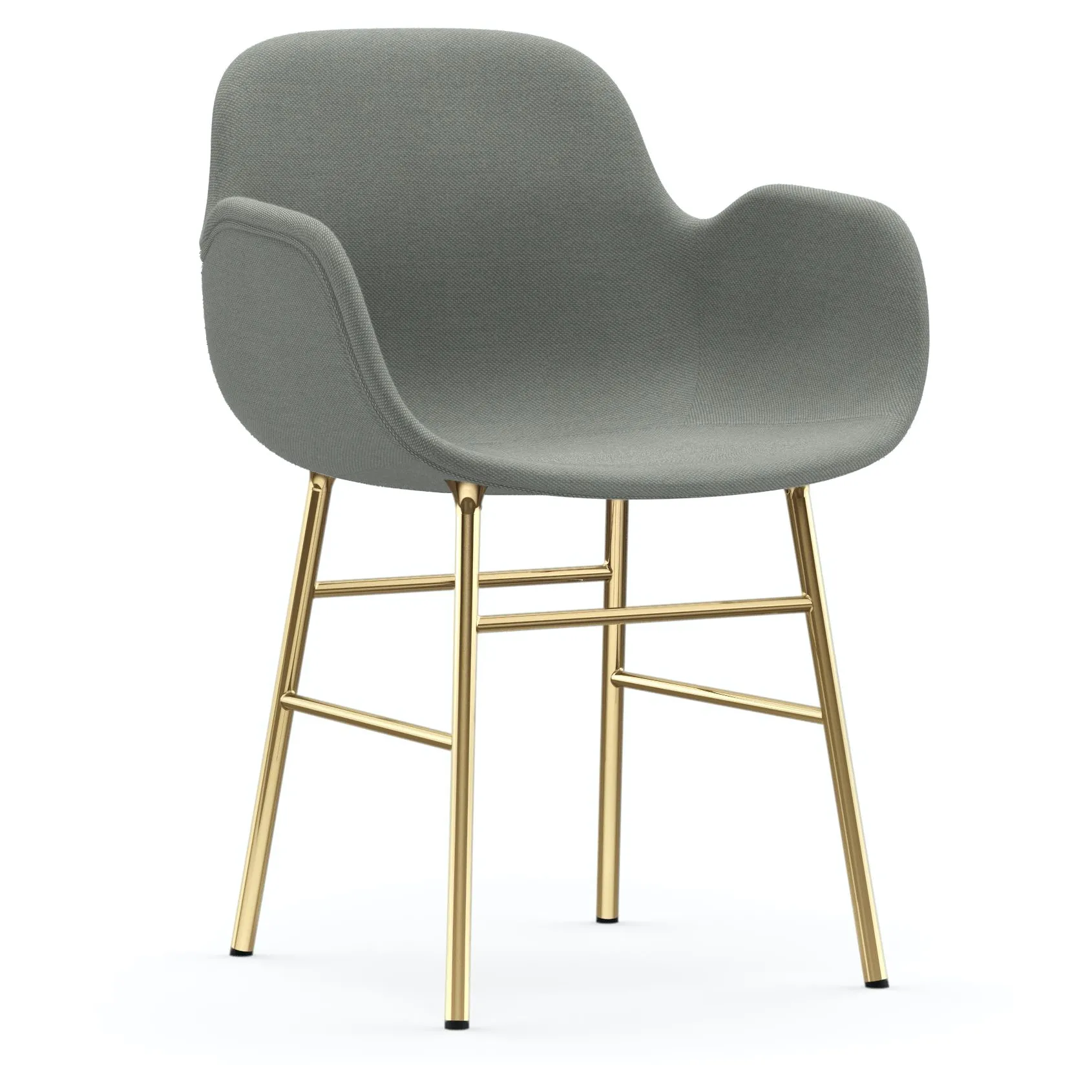 Form Polstersessel mit Messinggestell von Normann Copenhagen