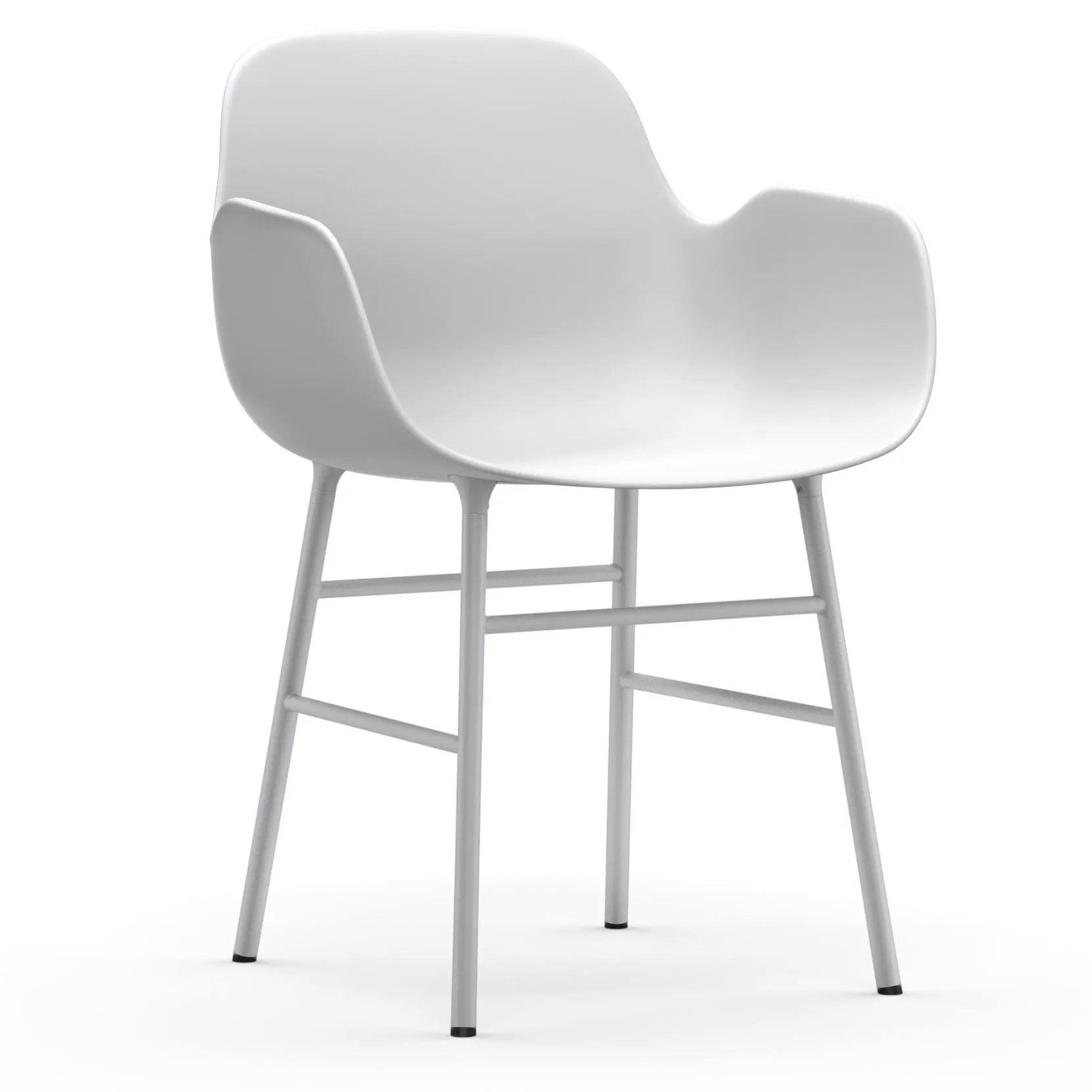 Form Armlehnstuhl mit Stahlgestell von Normann Copenhagen
