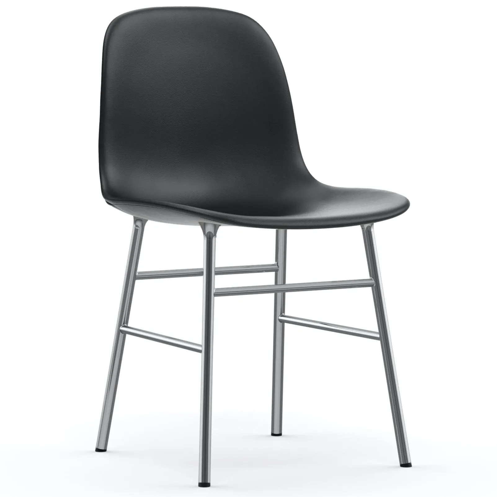 Form Polsterstuhl mit Chromgestell von Normann Copenhagen