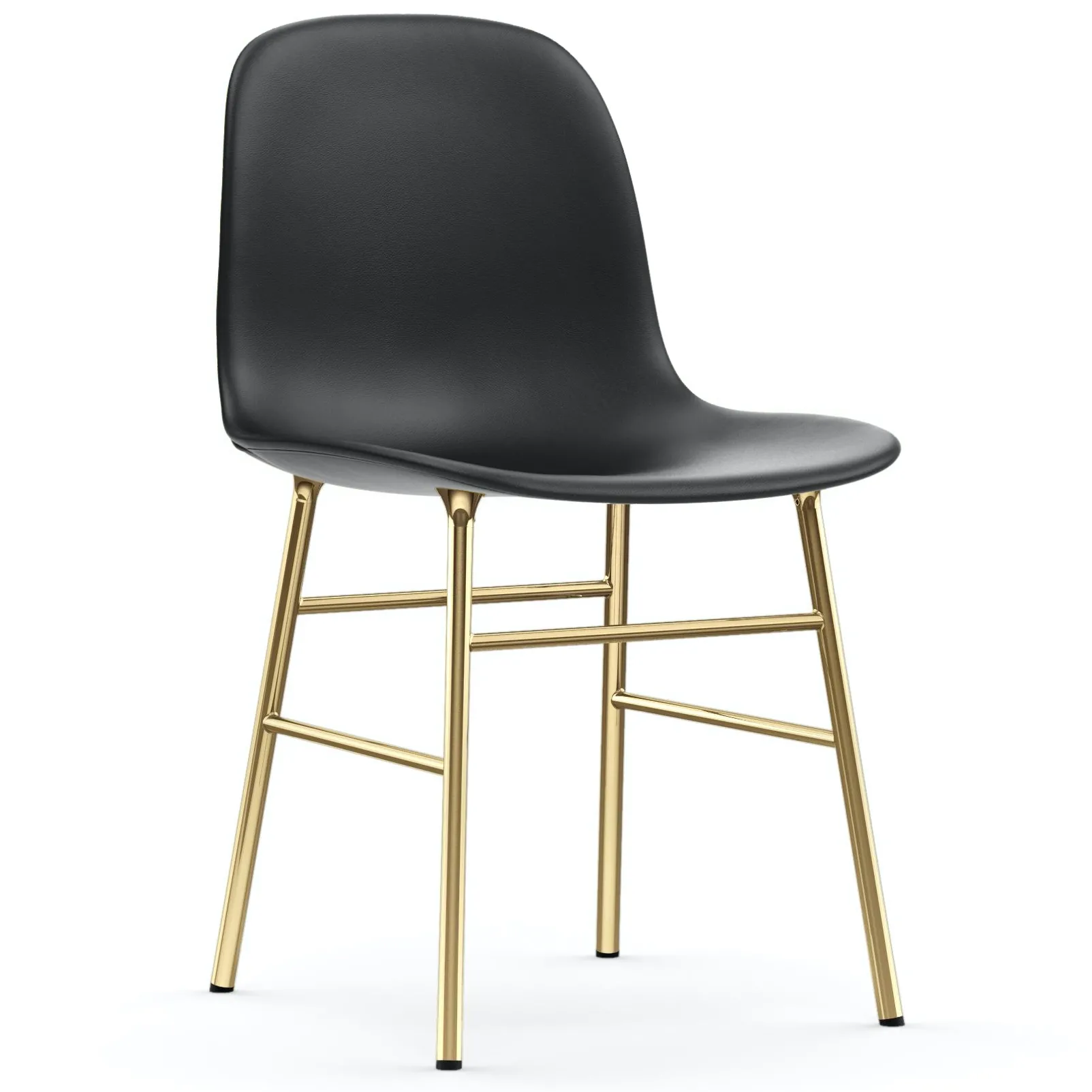 Form Polsterstuhl mit Messinggestell von Normann Copenhagen