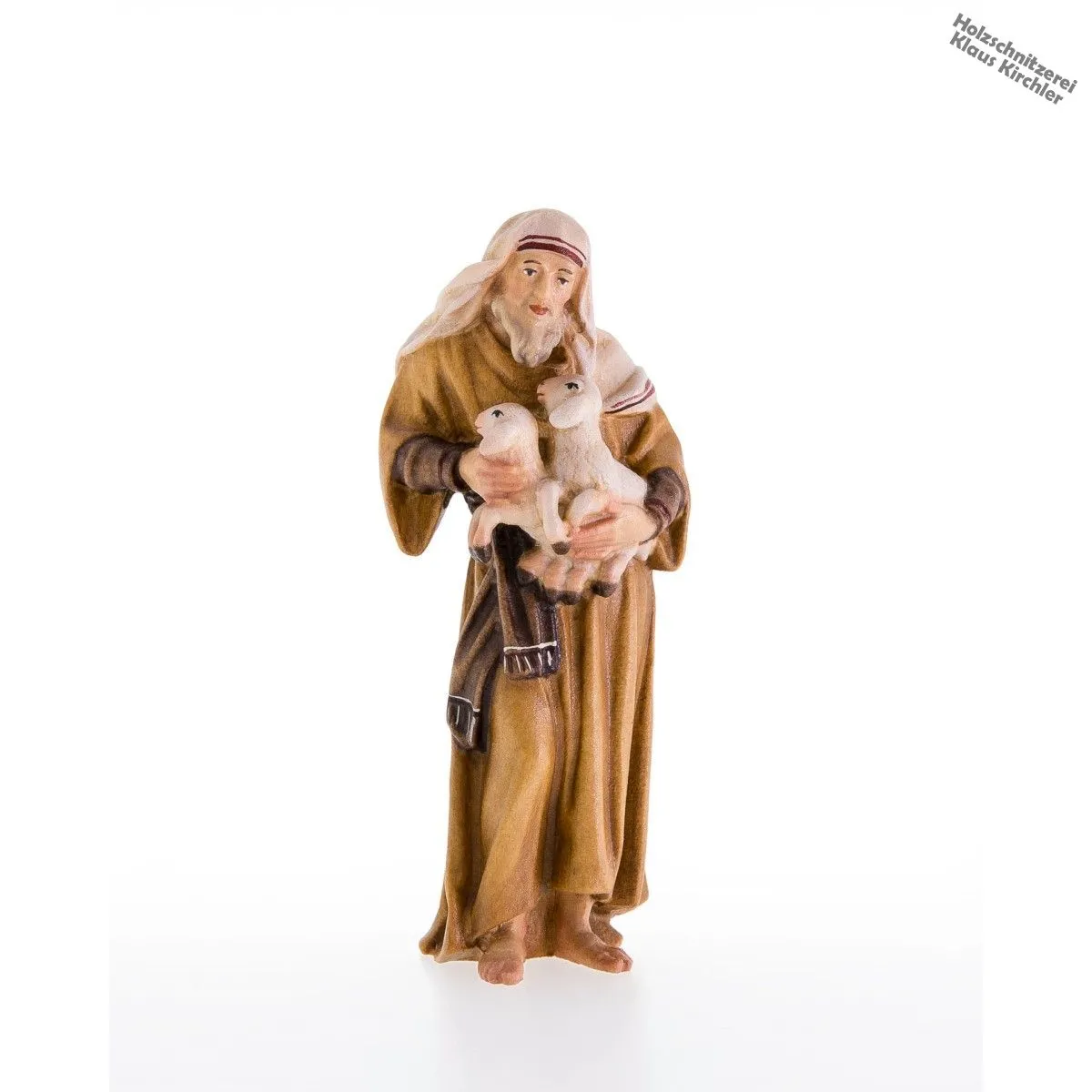 Pastore orientale con agnelli