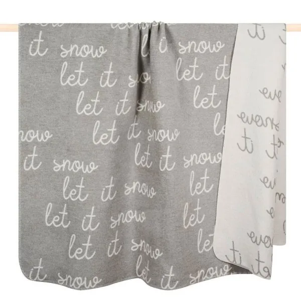 pad Decke Cuddle Let it Snow Grau (150x200cm)