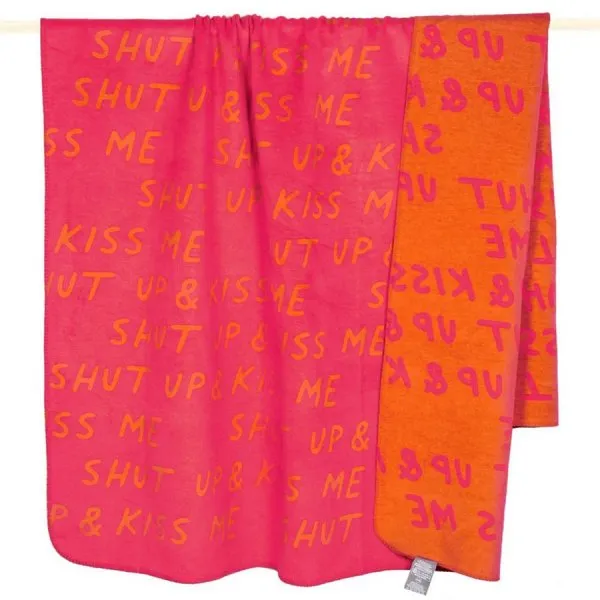 pad Decke Lust Shut Up and Kiss Me Pink (150x200cm)