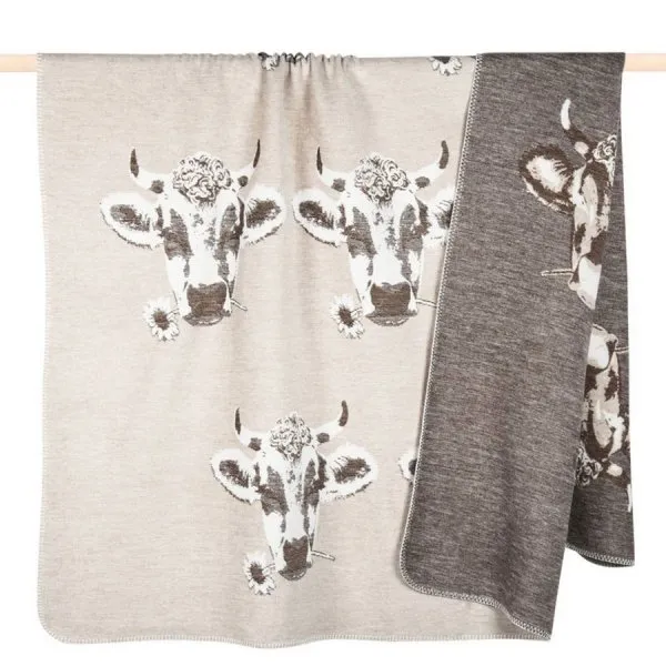 pad Decke Moo Kuh Grau (150x200cm)