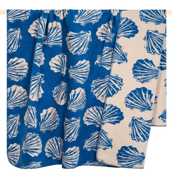 pad Decke Shell Muschel Blau (150x200cm)