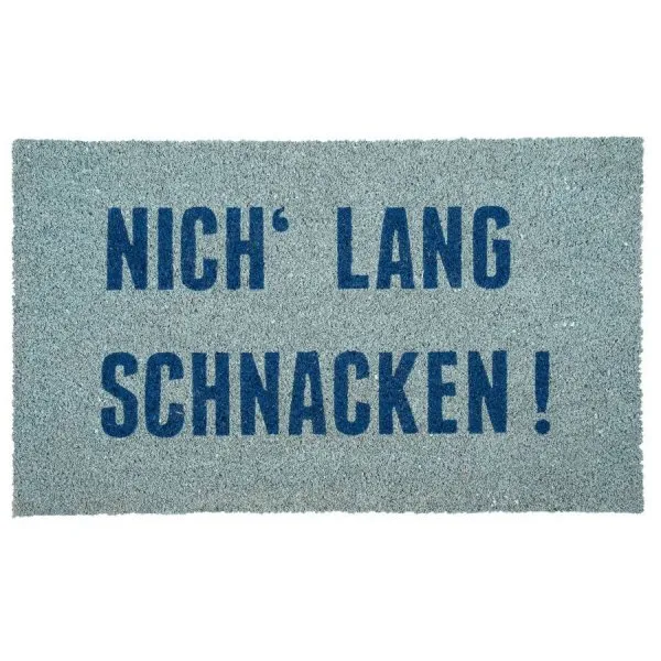 pad Fußmatte Fraze Nich lang Schnacken Aqua (45x75cm)