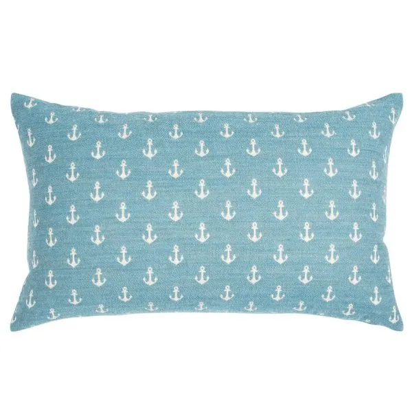 pad Kissen Ancre Anker Blau-Weiß (30x50cm)