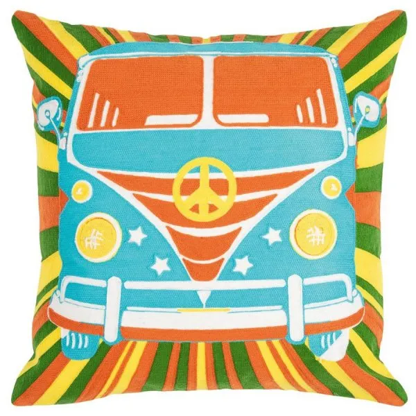 pad Kissen Biwak Bus Aqua (45x45cm)