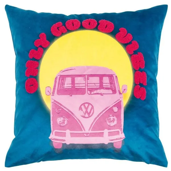 pad Kissen Buss Culture Pink Blau (45x45cm)