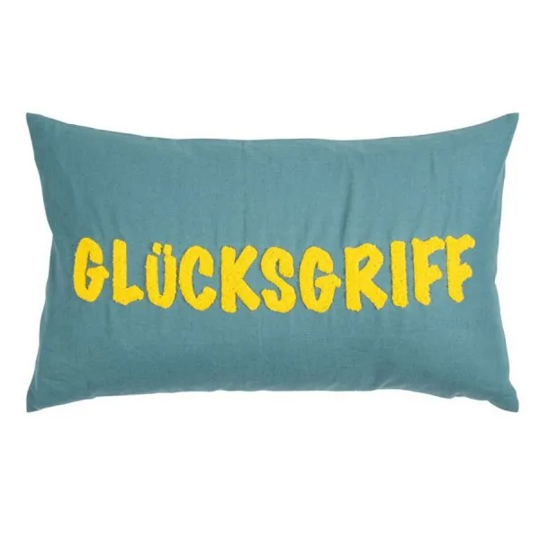 pad Kissenhülle Fraze Glücksgriff Opal (30x50cm)