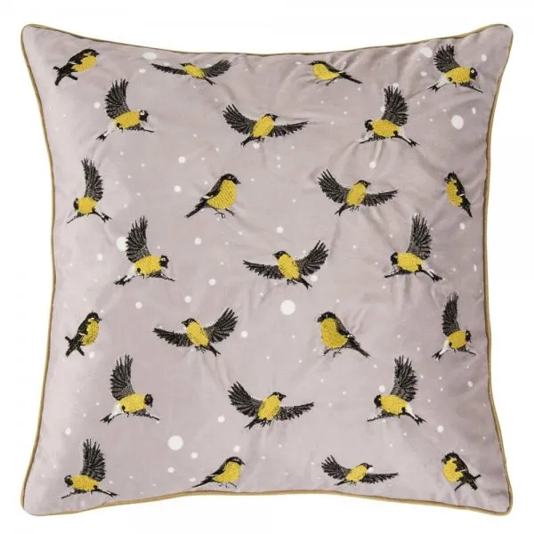 pad Kissenhülle Maise Light Grey Vögel (45x45cm)