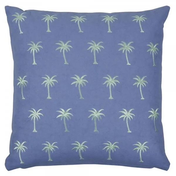pad Kissenhülle Palm Palme Dusty Blue (45x45cm)