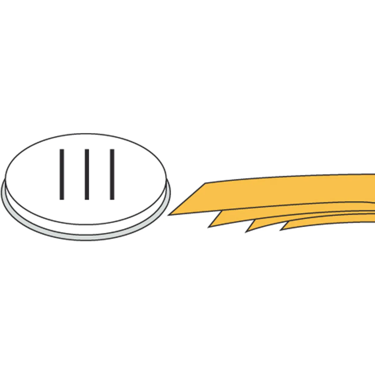 Pasta-Scheibe Ø 50 mm Pappardelle für Nudelmachine PF15E