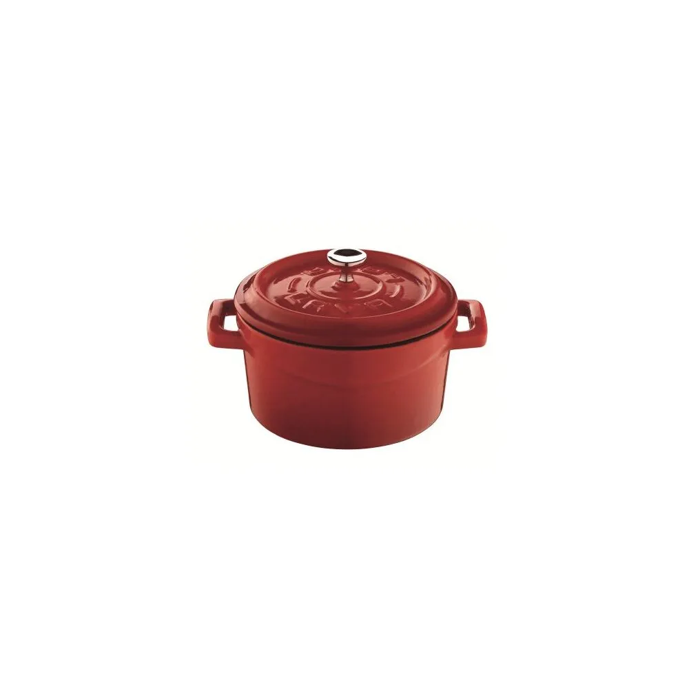 Playground Cocotte rund rot 10 cm mit Deckel