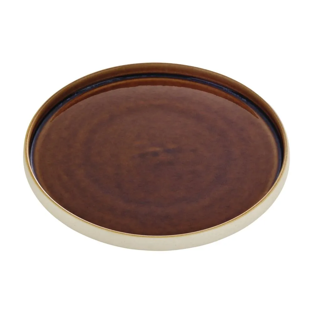 Playground NARA Teller flach rund braun 27 cm