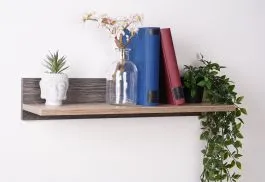 Hängeregal Sichling 08, Farbe: Eiche Braun - Abmessungen: 12 x 60 x 20 cm (H x B x T)