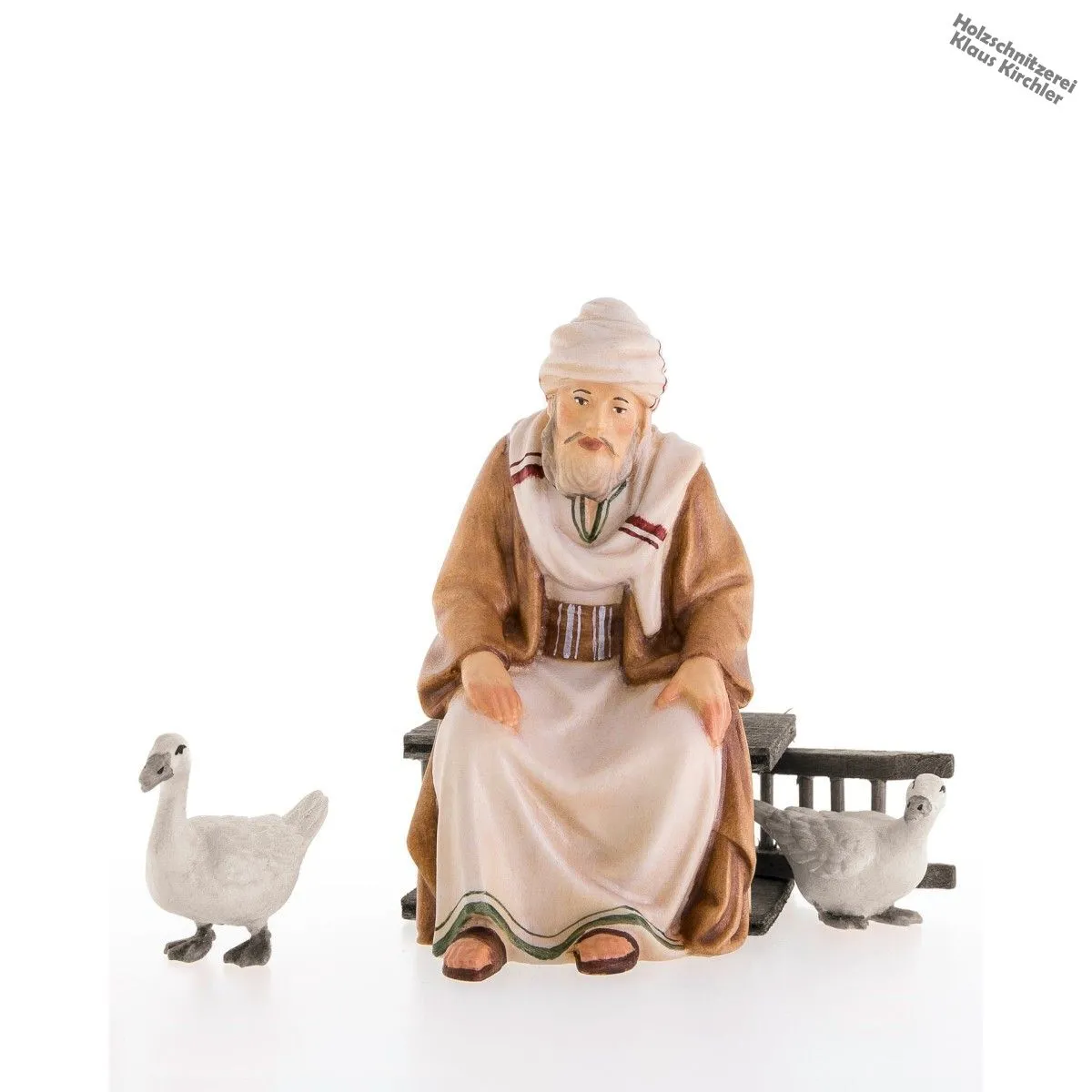 Sitzender Gaensehirt ohne Kaefig