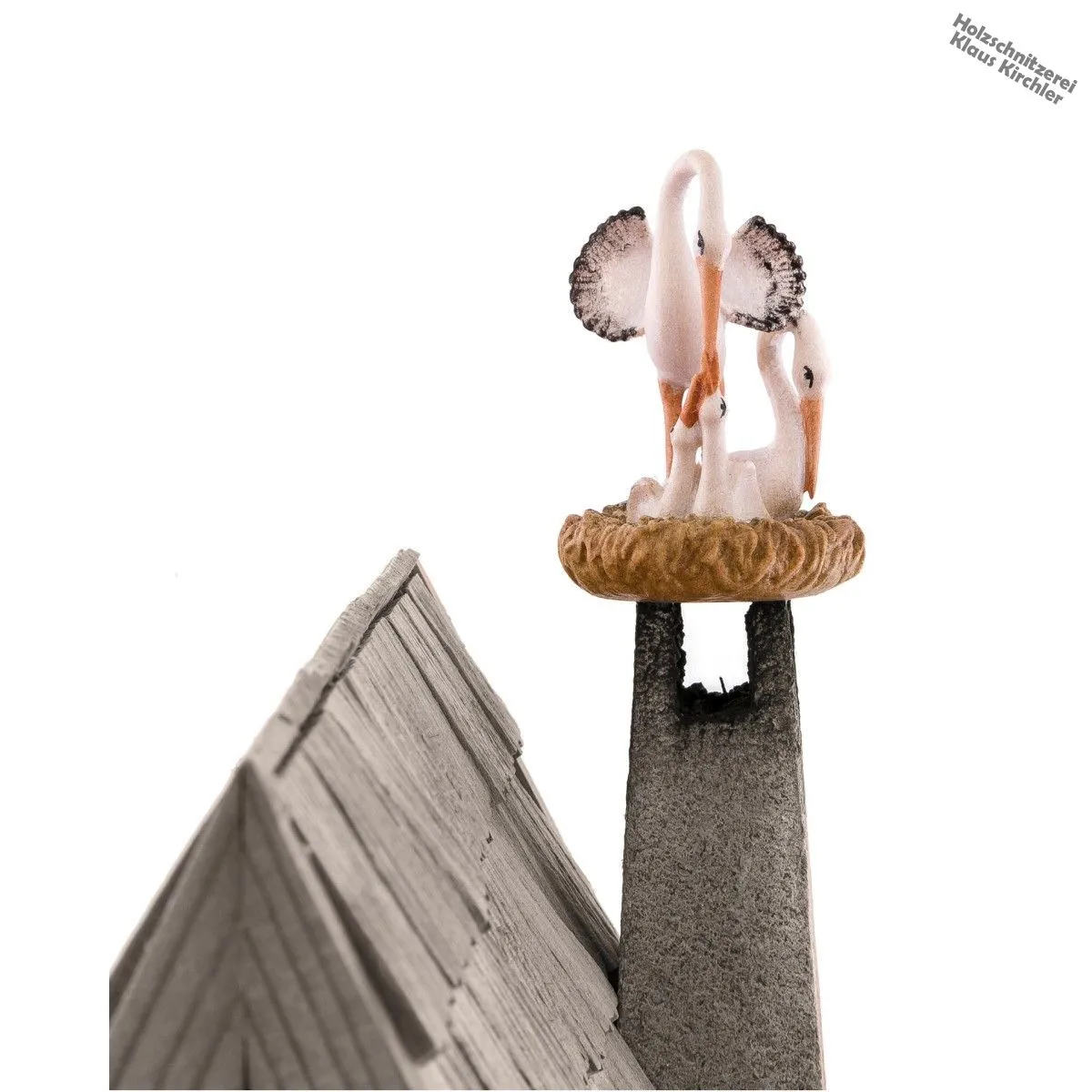 Storchnest mit Familie