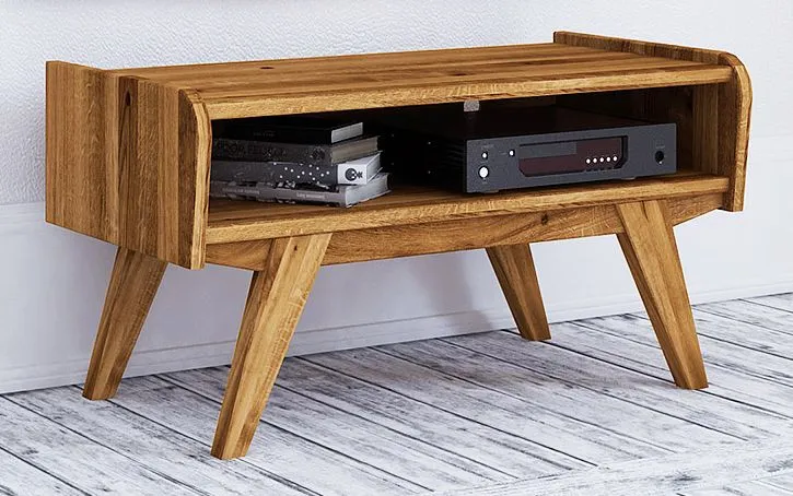 TV-Unterschrank Otago 19 Wildeiche massiv geölt - Abmessungen: 43 x 80 x 40 cm (H x B x T)