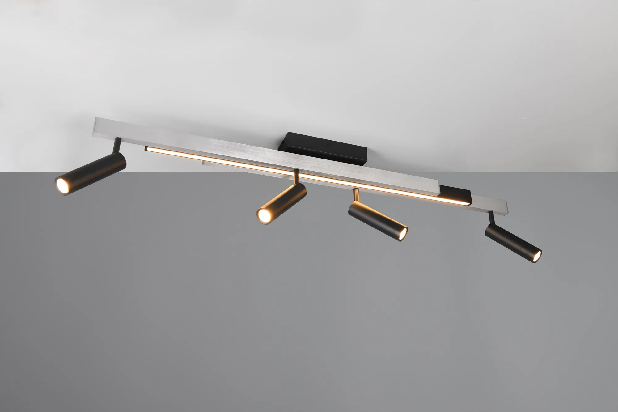 Deckenleuchte Aluminium gebürstet