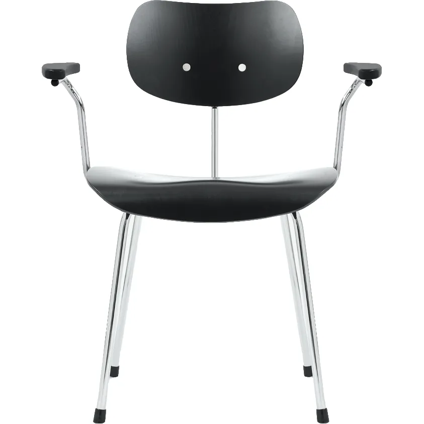 Armlehnstuhl SE 68 (Holz farbig / Chrom) von Wilde+Spieth