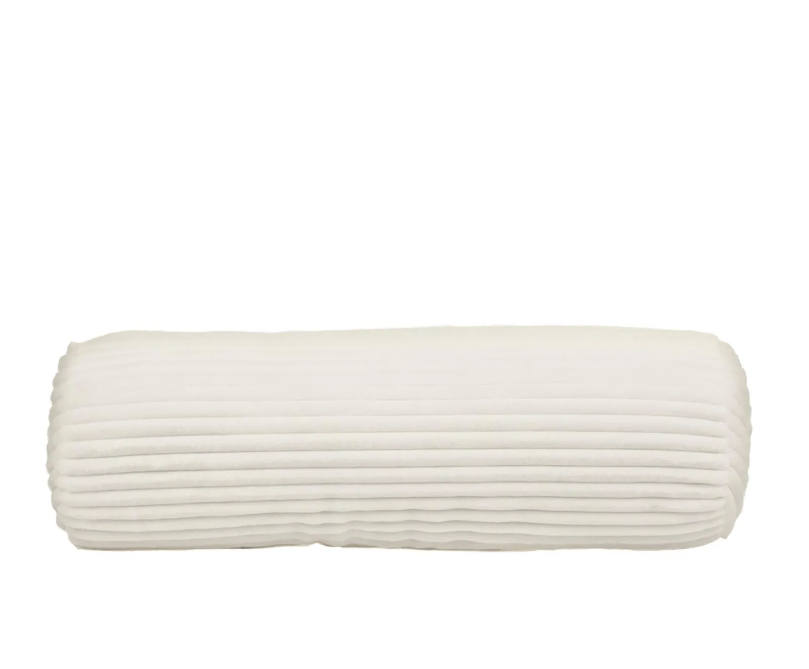 Kissenrolle Cord Wollweiß