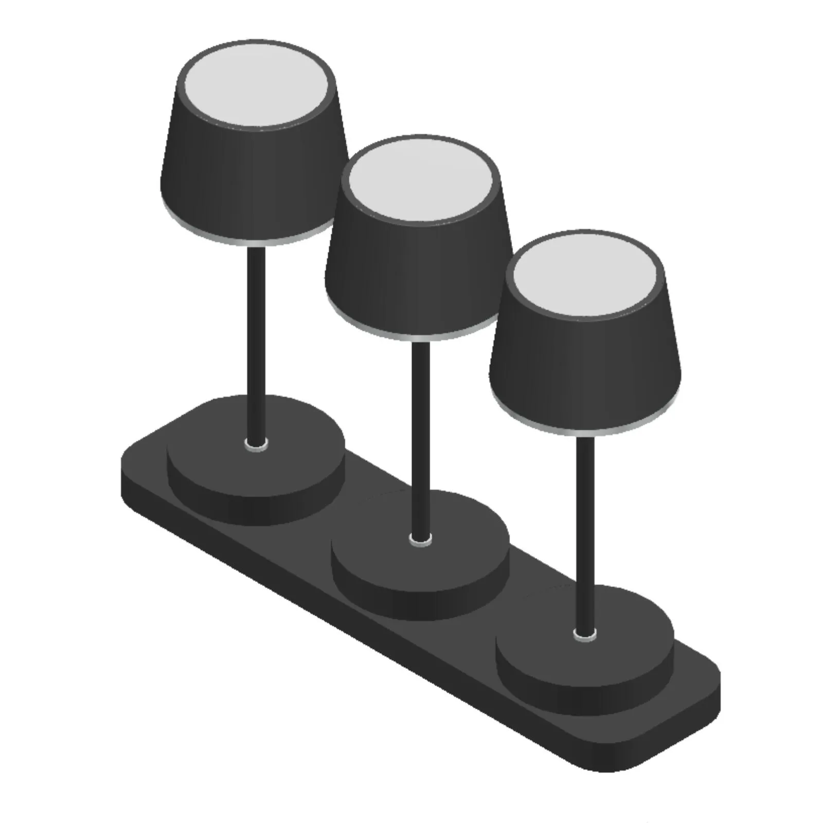 Tischleuchten Set Gardo