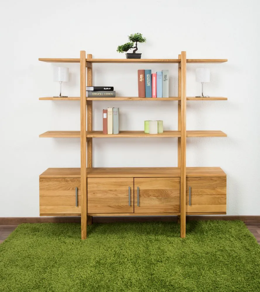 Regal Wooden Nature 131 Eiche massiv - 150 x 150 x 30 cm (H x B x T)